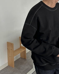 Patchwork Pullover Sweatshirt