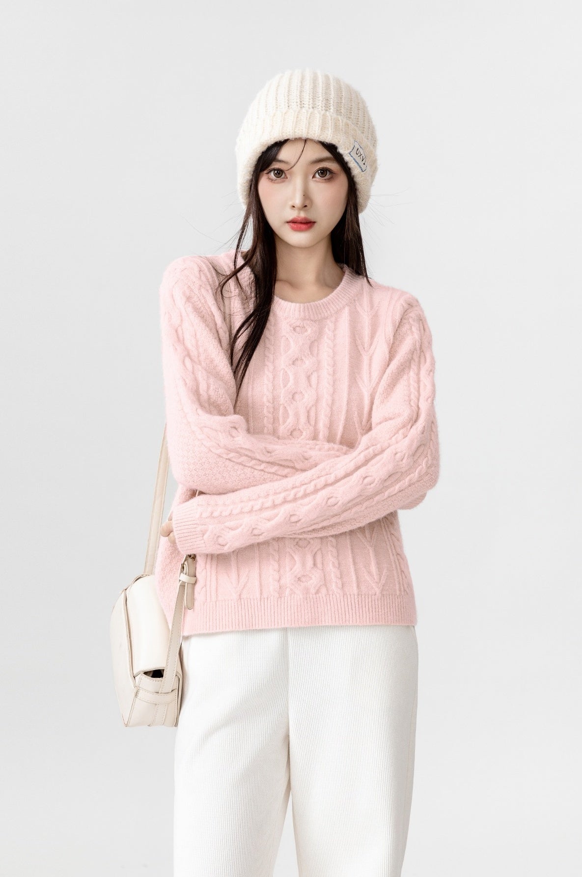 Pink Chunky Knit Sweater