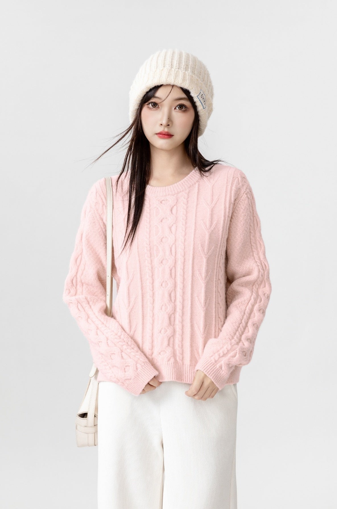 Pink Chunky Knit Sweater