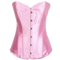 Pink Glossy Corset Tube Top