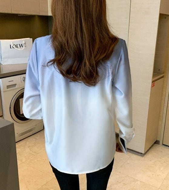 Blue Ombre Button-Up Shirt