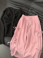 Pink Ribbons String Sweatpants