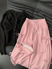 Pink Ribbons String Sweatpants