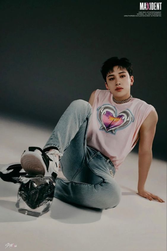 Pink Silver Heart Print T-Shirt