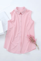 Pink Sleeveless Shirt
