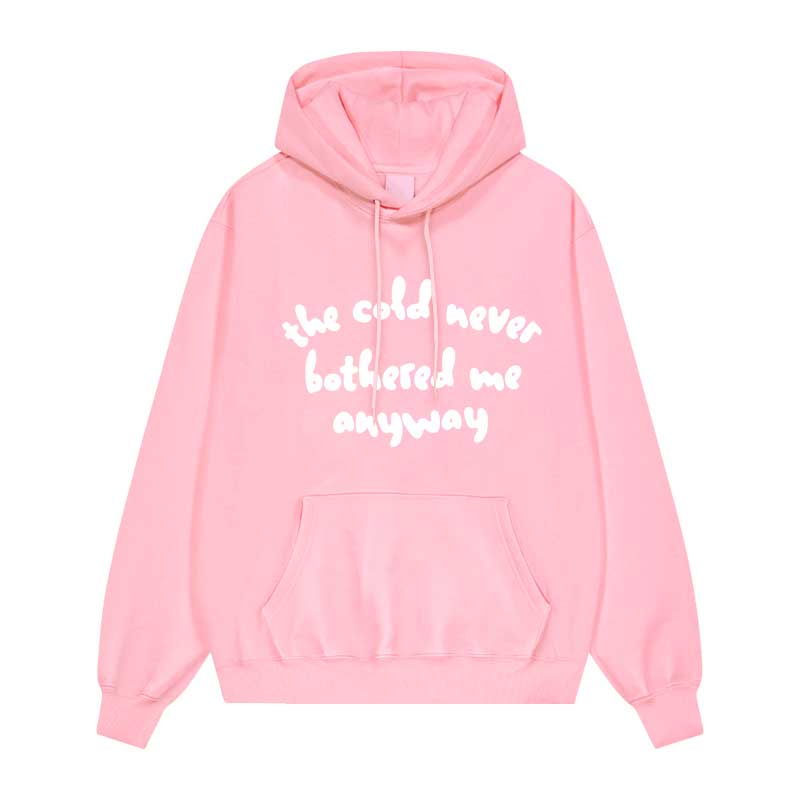 Pink Statement Print Hoodie