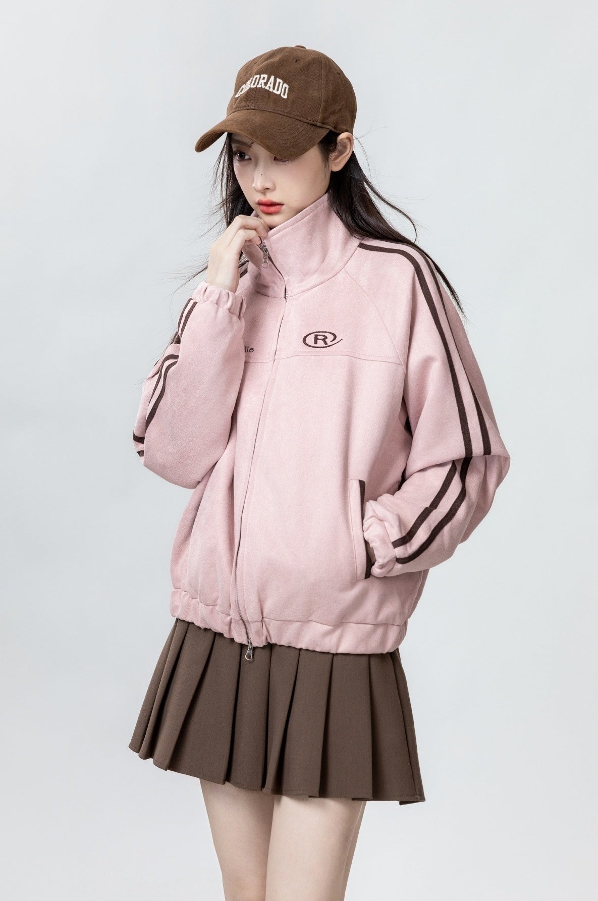 Pink Baseball Jacket