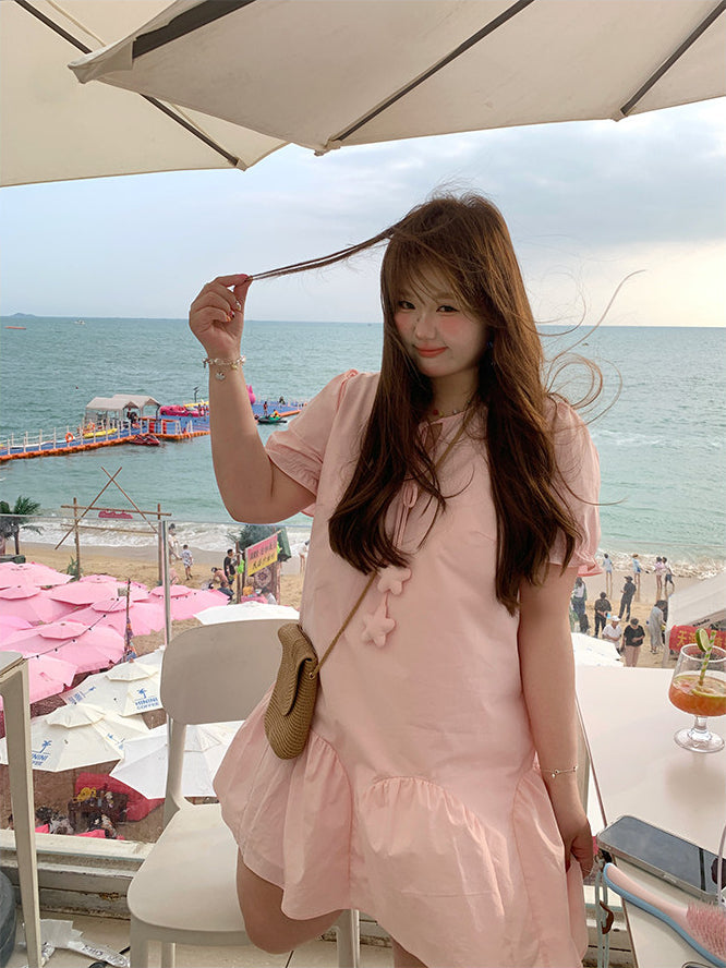 Pink Classy Vacation Maxi Dress