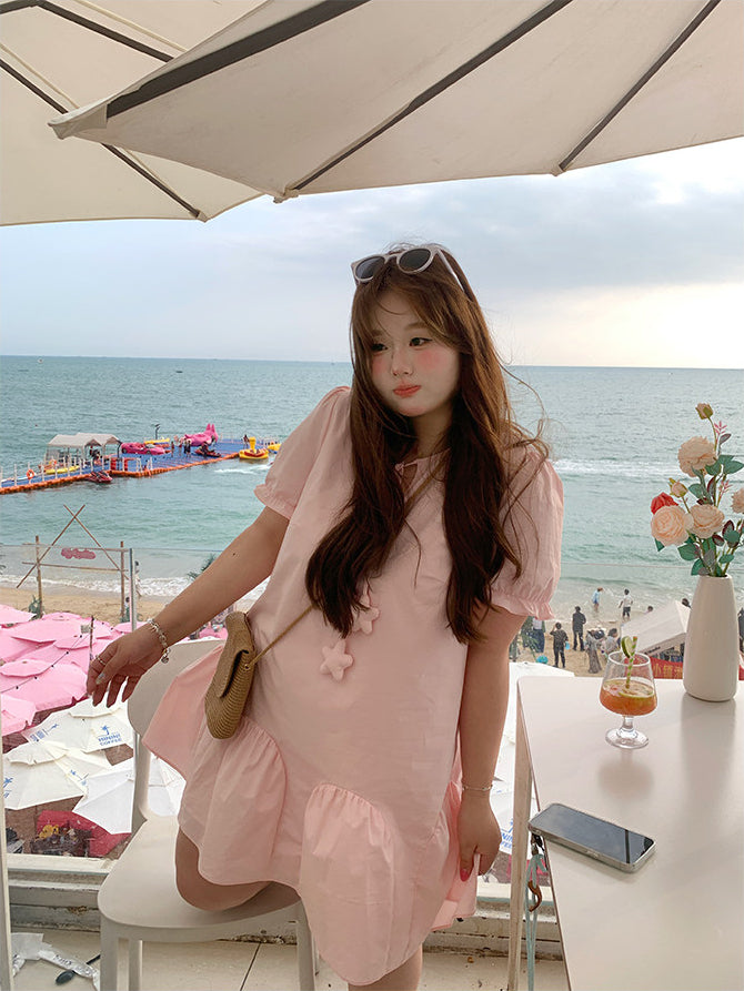 Pink Classy Vacation Maxi Dress