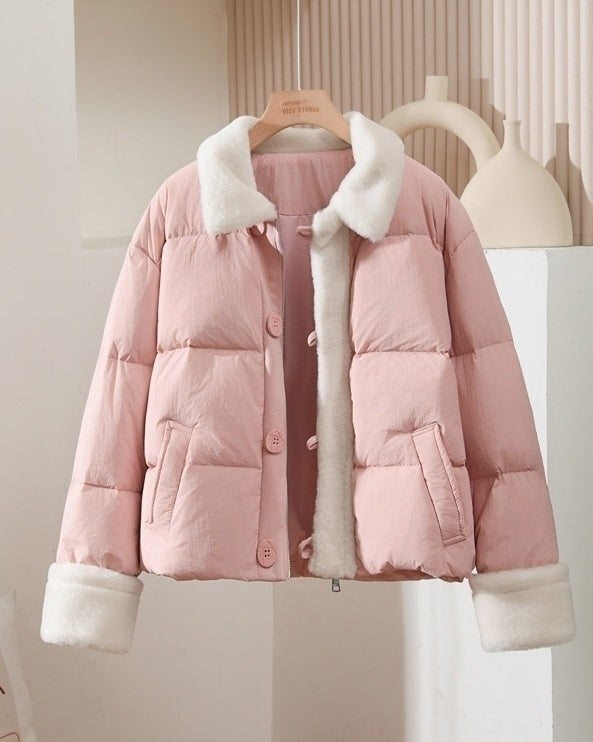Pink Winter Puffer Jacket