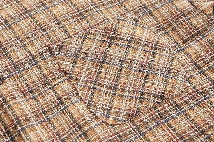 Plaid Casual Loose Fit Shirt Jacket