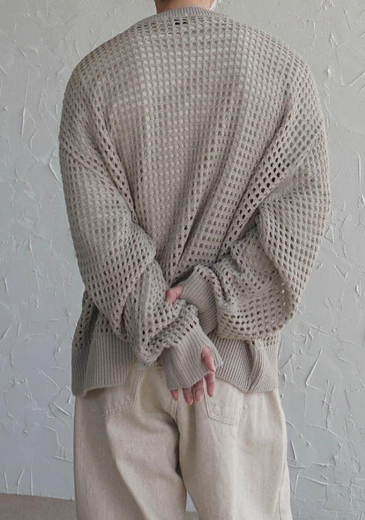 Plaid Knit Pullover Sweater