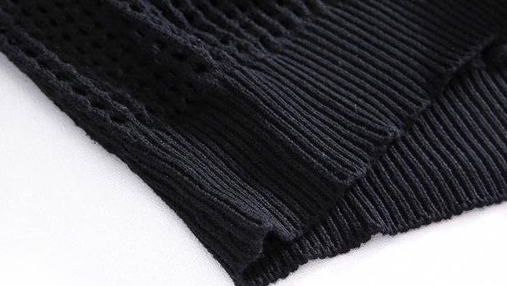 Plaid Knit Pullover Sweater