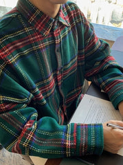 Plaid Long Sleeve Casual Warm Shirt Jacket
