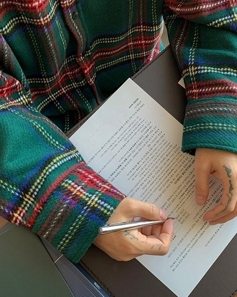 Plaid Long Sleeve Casual Warm Shirt Jacket