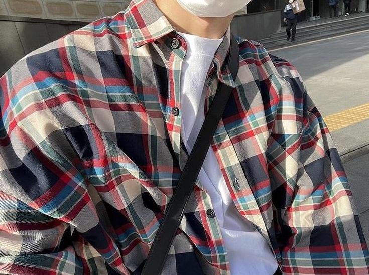 Plaid Loose Casual Shirt Jacket