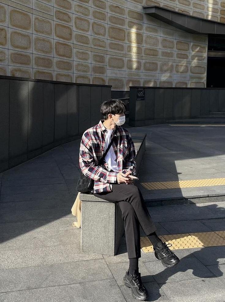 Plaid Loose Casual Shirt Jacket