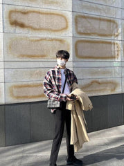 Plaid Loose Casual Shirt Jacket