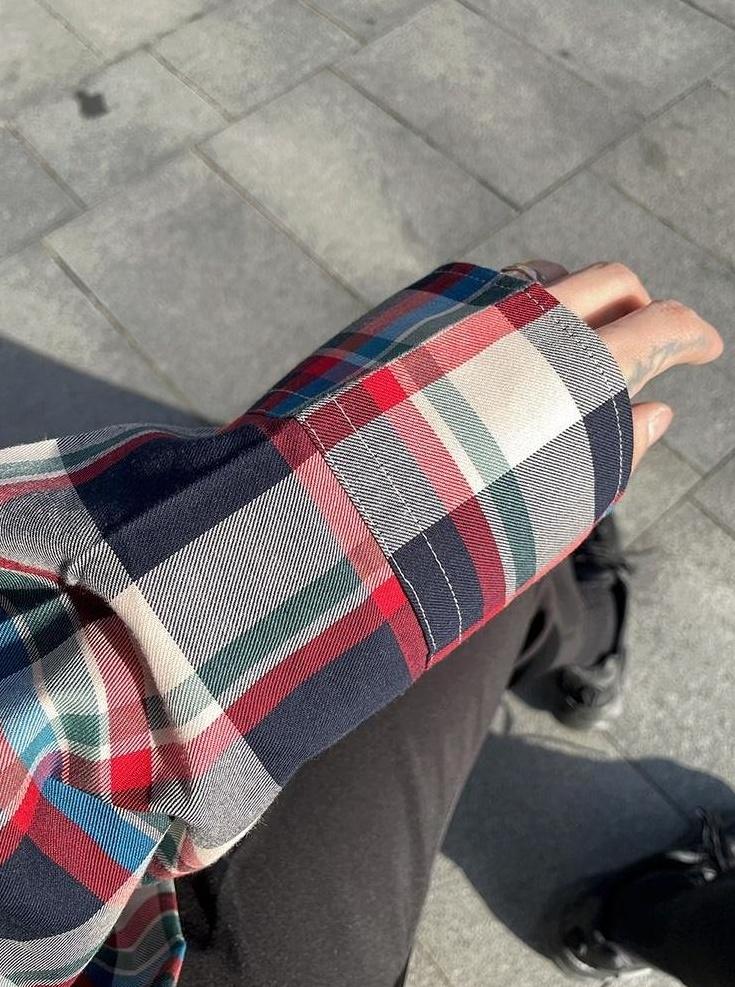 Plaid Loose Casual Shirt Jacket