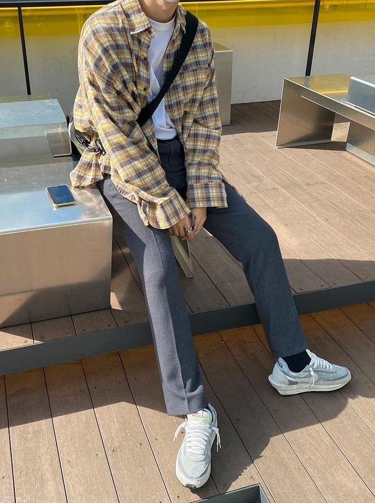 Plaid Loose Fit Casual Shirt