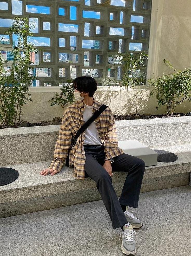 Plaid Loose Fit Casual Shirt