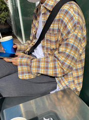 Plaid Loose Fit Casual Shirt