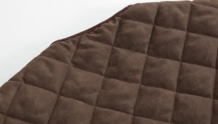 Plaid Loose Fit Warm Vest Jacket