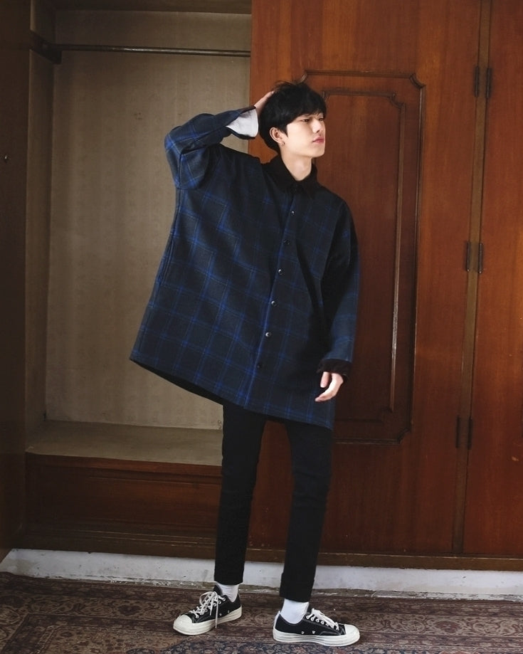 Plaid Patchwork Casual Jacket