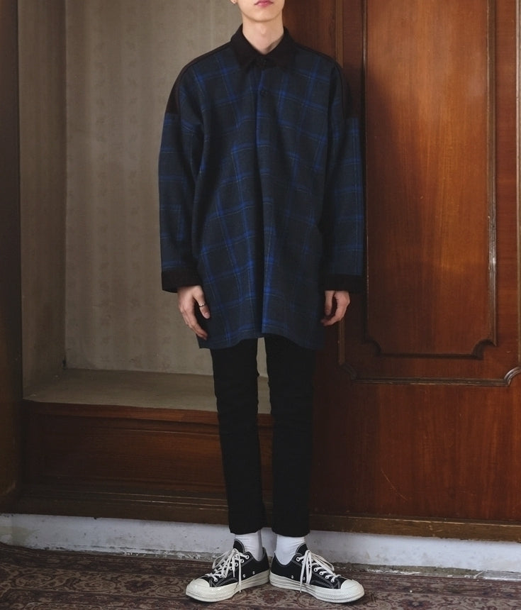 Plaid Patchwork Casual Jacket