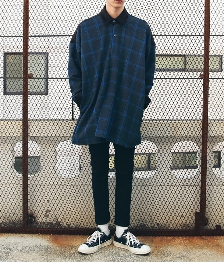 Plaid Patchwork Casual Jacket