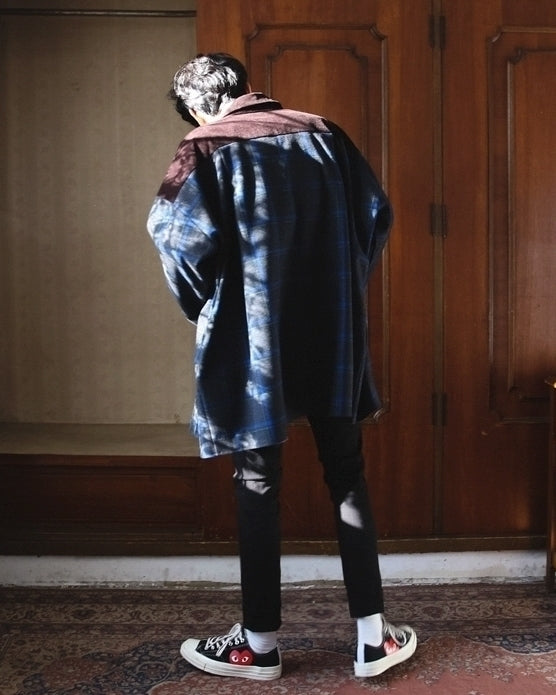 Plaid Patchwork Casual Jacket