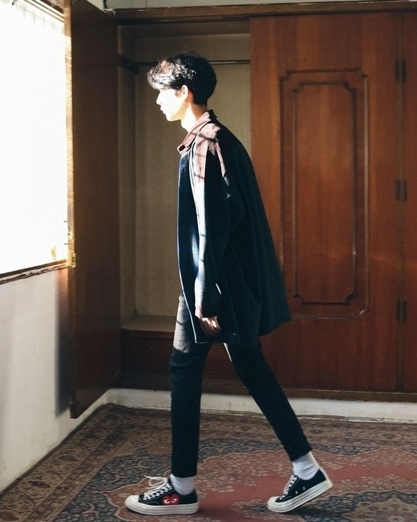 Plaid Patchwork Casual Jacket