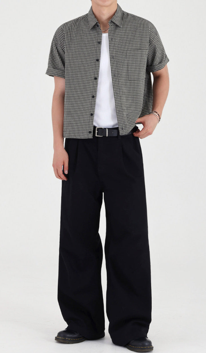 Plaid Classic Short Sleeve Casual Shirt