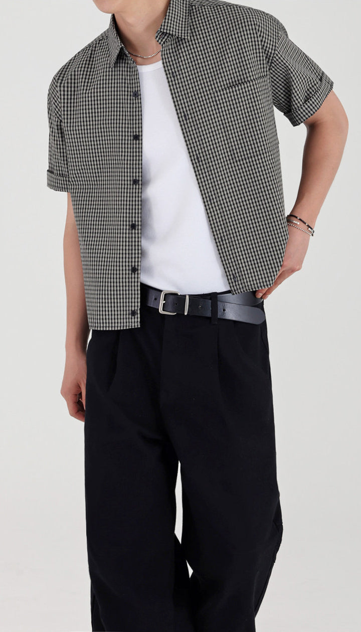 Plaid Classic Short Sleeve Casual Shirt