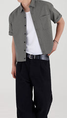 Plaid Classic Short Sleeve Casual Shirt