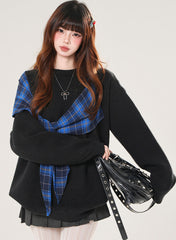 Plaid Sweatshirt