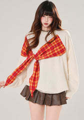 Plaid Sweatshirt