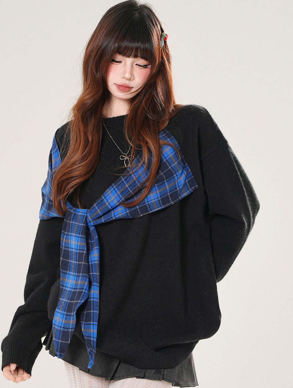 Plaid Sweatshirt