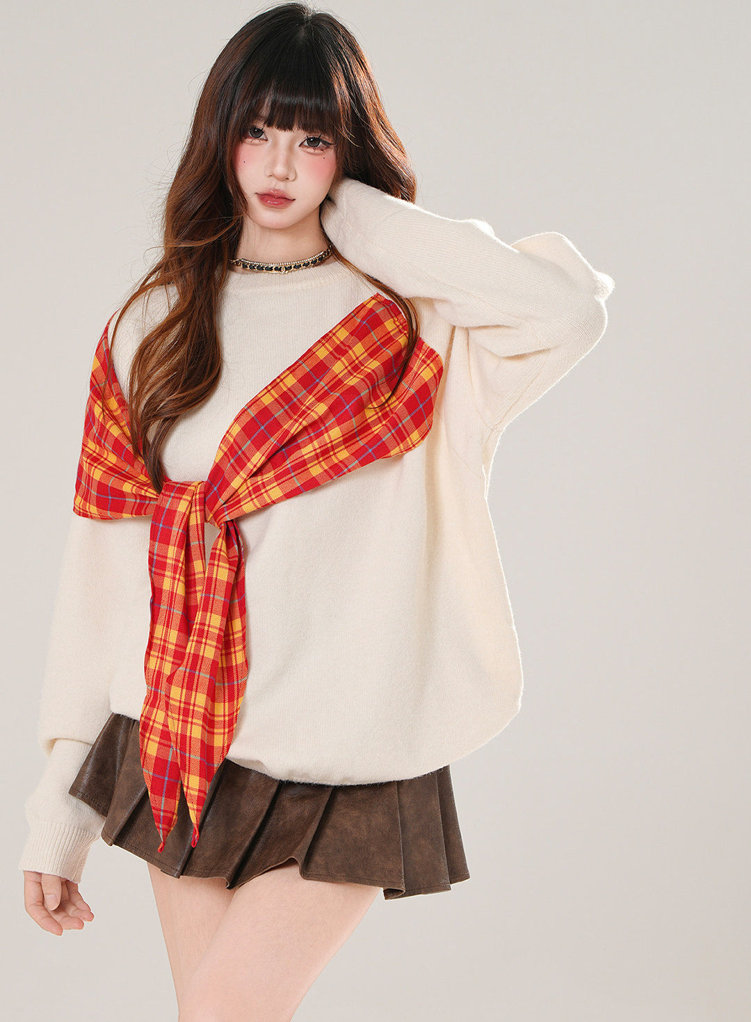 Plaid Sweatshirt