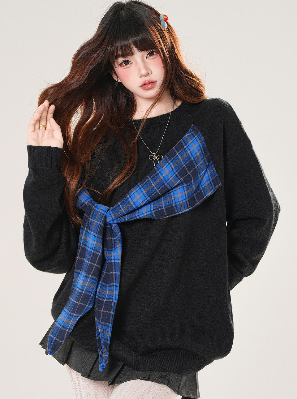 Plaid Sweatshirt