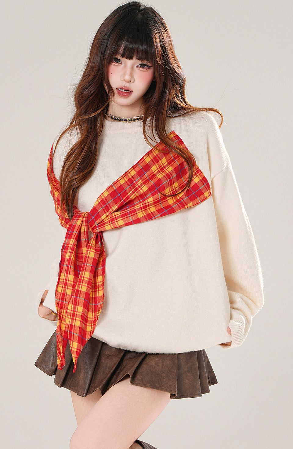 Plaid Sweatshirt