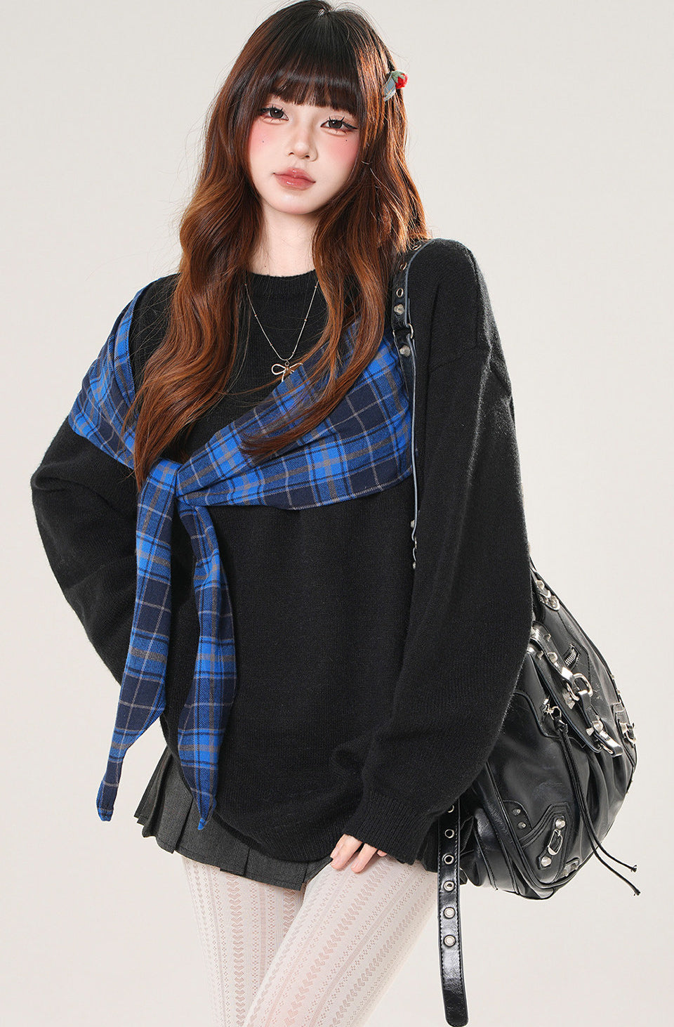Plaid Sweatshirt