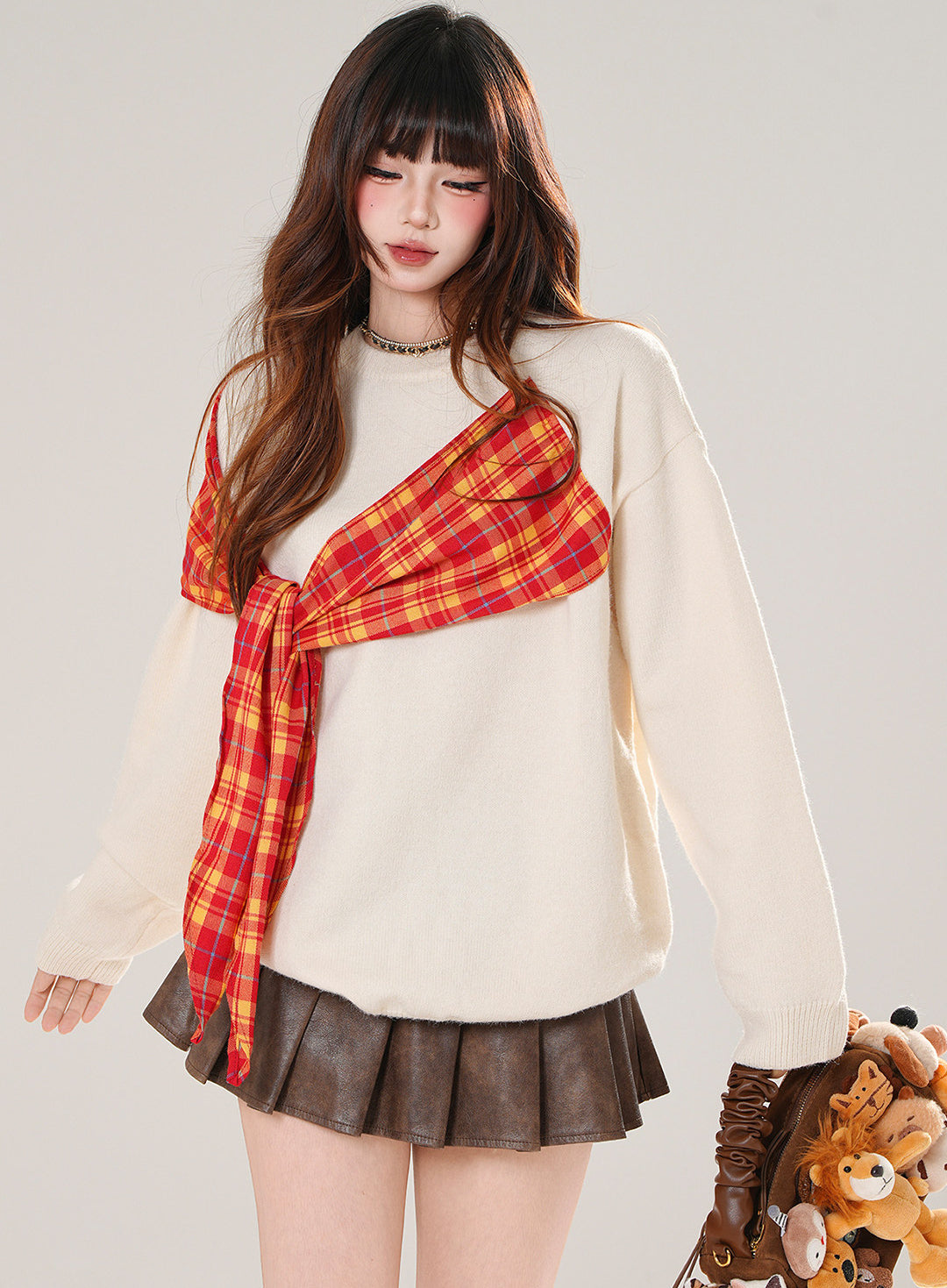 Plaid Sweatshirt