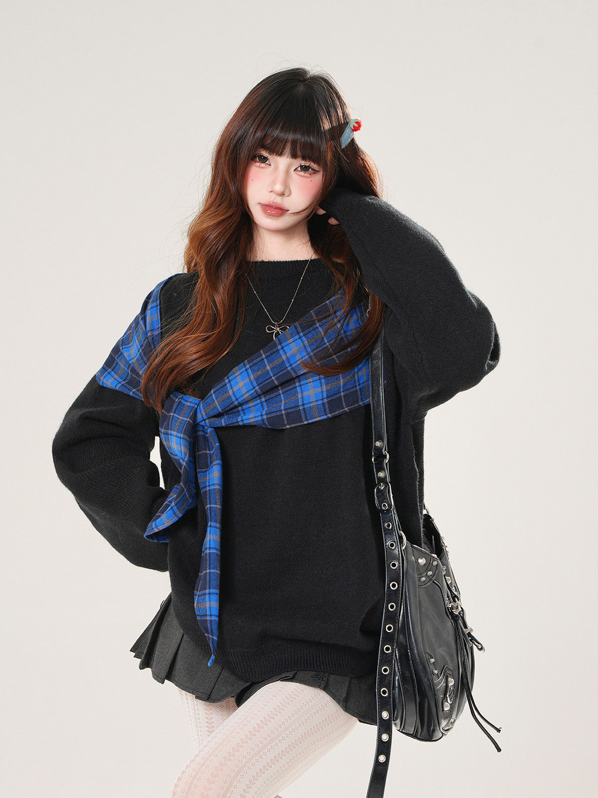 Plaid Sweatshirt