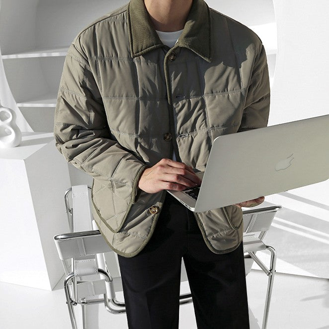 Plaid Winter Workwear Jacket