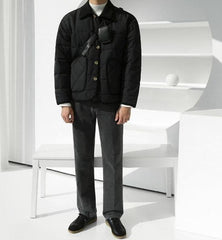 Plaid Winter Workwear Jacket