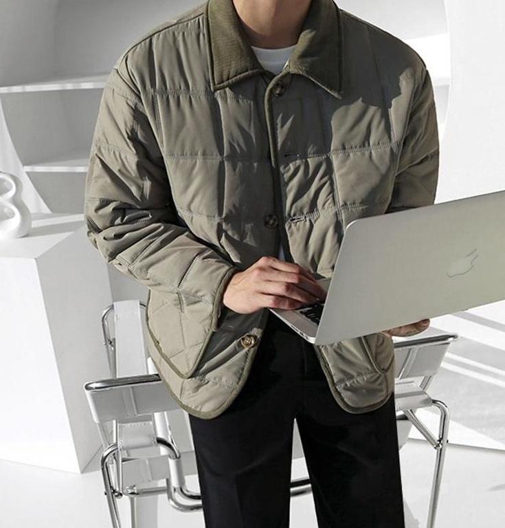 Plaid Winter Workwear Jacket