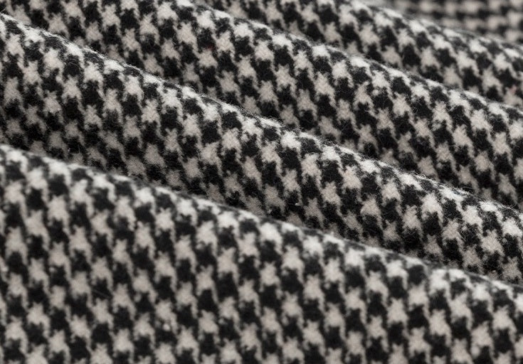 Plaid Blend Casual Long Coat