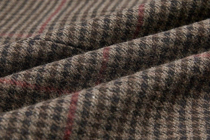 Plaid Coat Long Loose Overcoat