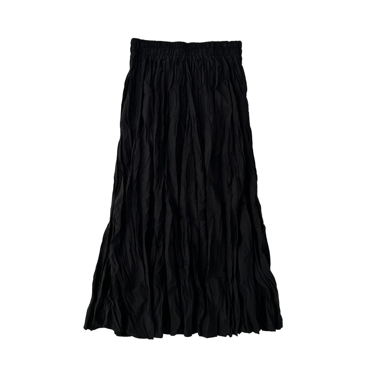 Pleated High Waist Midi Skirt For Curvy Style